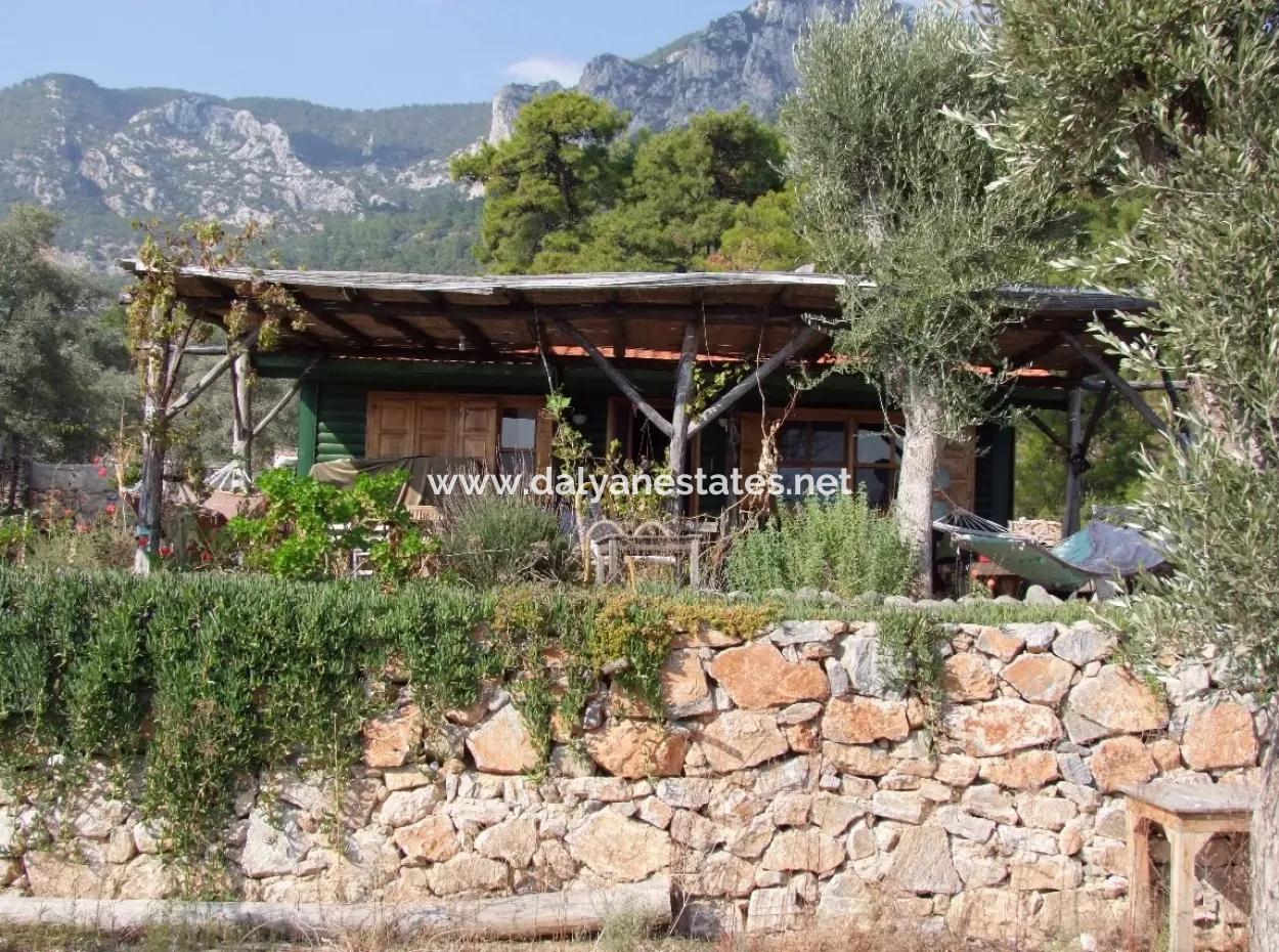 Beachfront Bungalow Zum Verkauf In Akbuk, Die Durch Das Meer Auf Einem Grundstück Von 800M2-Villa Zum Verkauf Turnalı