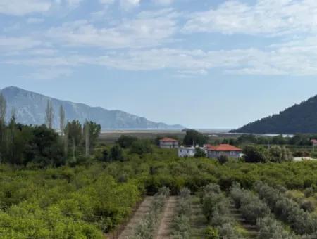 1.721M2 Grundstück Zum Verkauf Im Dorf Çandır Mit Meer- Und Seeblick