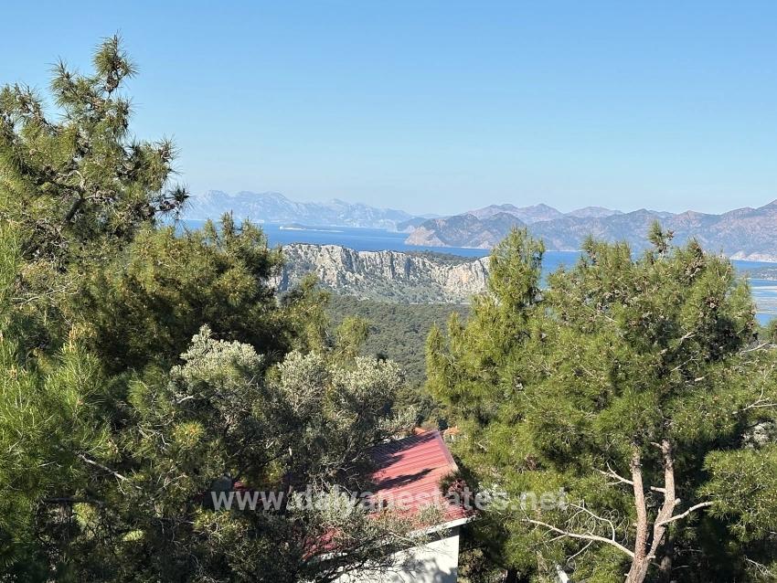 1000m2 Land For Sale With Sea View In Gökbel Village Residential Area