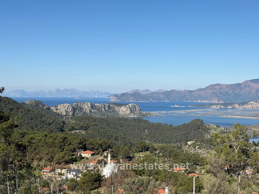 1000m2 Land For Sale With Sea View In Gökbel Village Residential Area