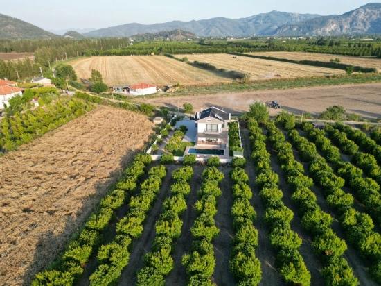 4+1 Villa For Sale In Eskiköy, Located In A 14,136 M2 Field