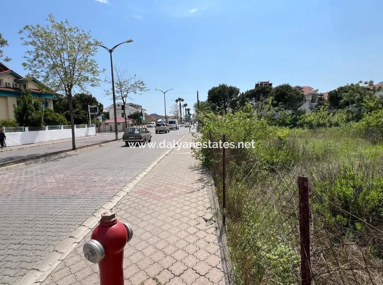 916M2 Commercial And Residential Zoned Land For Sale On The Main Road In Dalyan Gülpınar