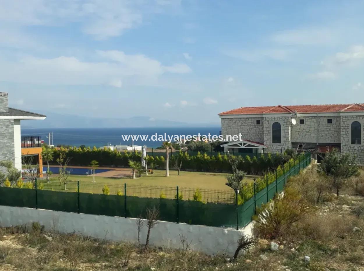 Land For Sale In Çeşme Dalyan Neighborhood With Full Sea View 1176M2 Zoning